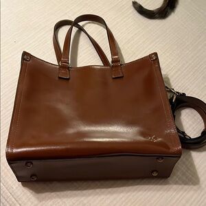 Patricia Nash Cognac Leather Handbag